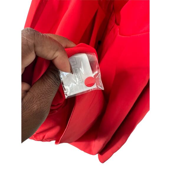 Keepsake the Label Pleated Swing Halter City Heat Party Cocktail Dress Large - Picture 8 of 14